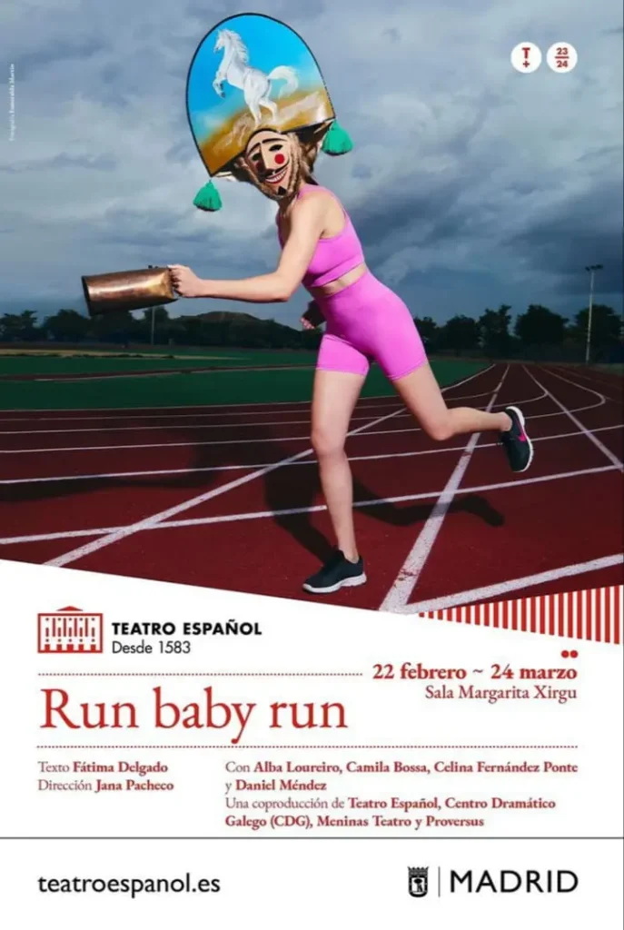cartel RUN BABY RUN teatro Espanol
